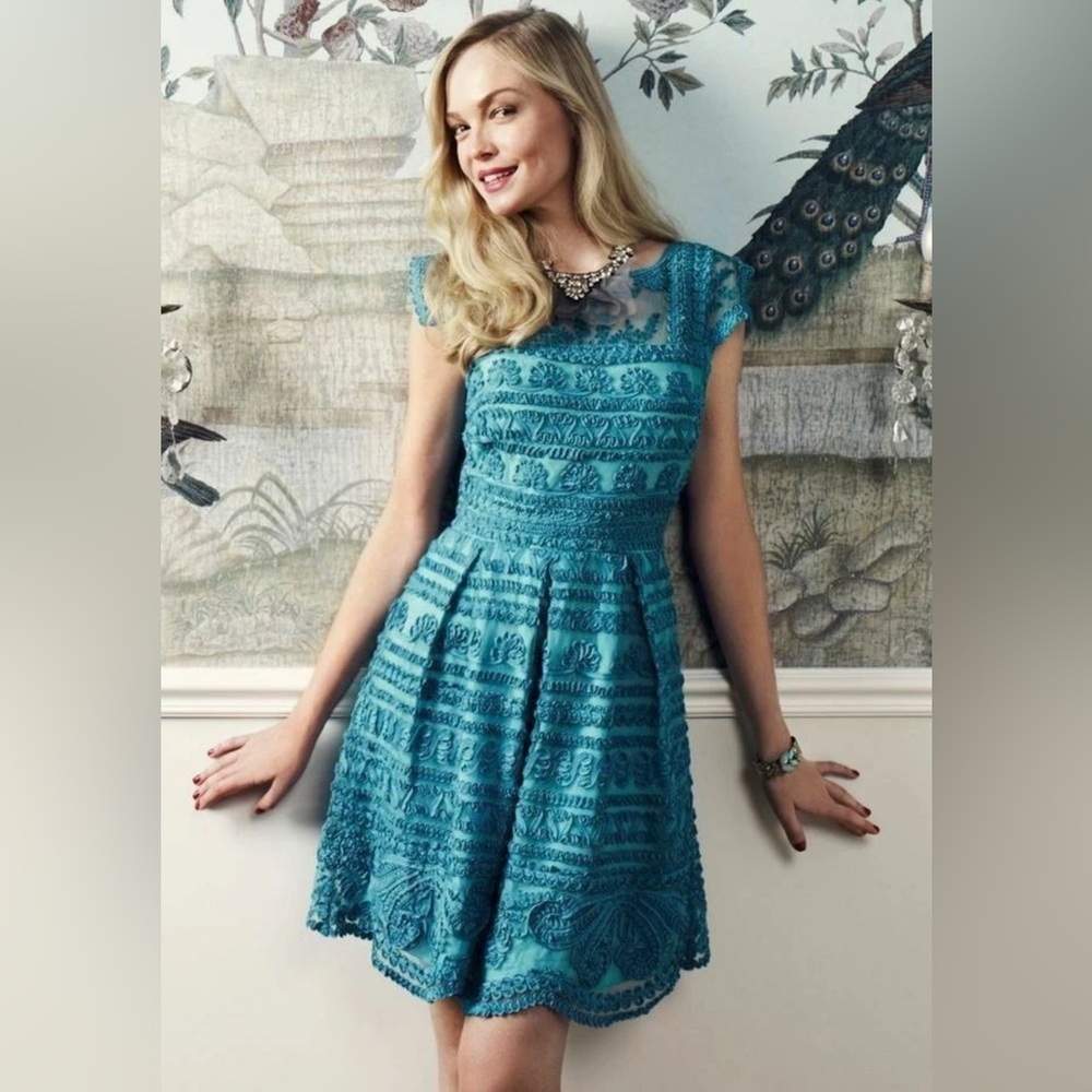 Yoana Baraschi Blue Mini Dress